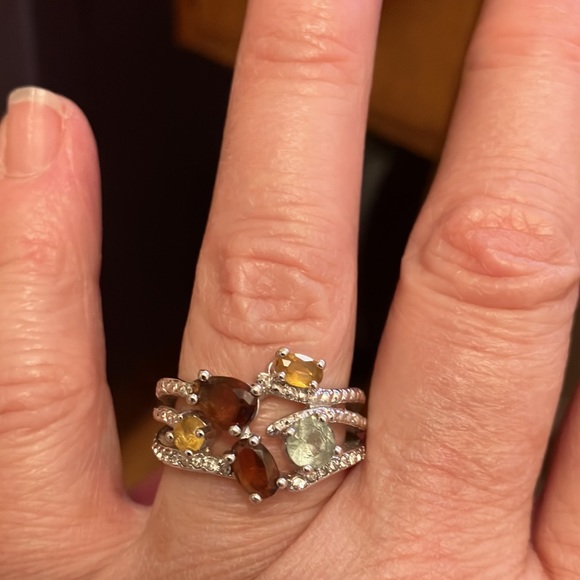 Nataliya V. Collister 5 stone Cocktail Ring - Picture 6 of 7